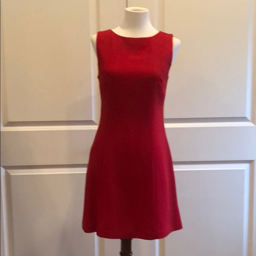 CAROLE LITTLE red A-line dress